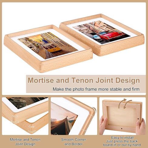 7x9 inch Picture Frames, Display Pictures 5x7 Inch with Mat or 7x9 without Mat, with High Clear Acrylic, Photo Frame for Landscape or Portrait Orientation, Wall-Mount & Tabletop in Saudi Arabia