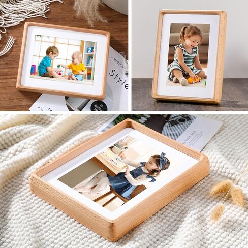 7x9 inch Picture Frames, Display Pictures 5x7 Inch with Mat or 7x9 without Mat, with High Clear Acrylic, Photo Frame for Landscape or Portrait Orientation, Wall-Mount & Tabletop in Saudi Arabia