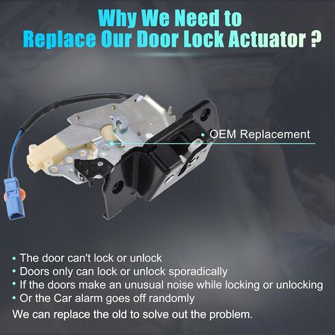 X AUTOHAUX Replacement Rear Liftgate Door Lock Actuator with Cable for Honda Pilot 2003-2008 Tailgate Latch Assembly No.74801S9VA01 in Saudi Arabia
