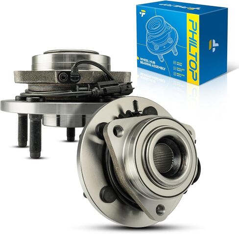 Philtop 513271 مجموعة محور العجلات الأمامية لائحة ل Dodge Durango 2006-2009 ، Chrysler Aspen 2007-2009 ، 5 محامل محور العجلة مع ABS in Saudi Arabia