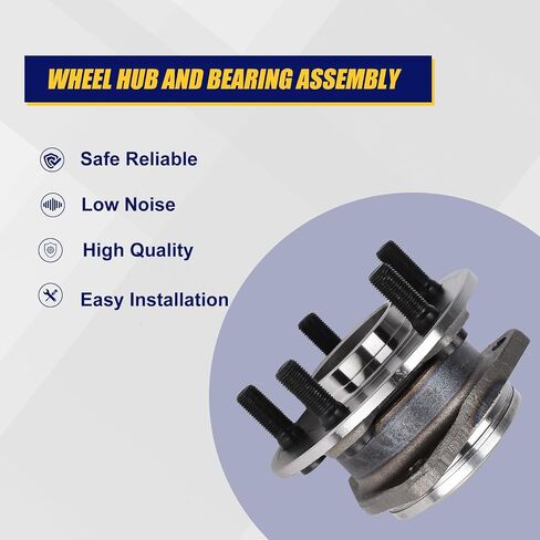 KUSATEC 513325 2pcs Front Wheel Bearing and Hub Assembly Compatible with 2012-2020 for Chrysler 300, Dodge Challenger, 5 Lug Bolts w/ABS in Saudi Arabia