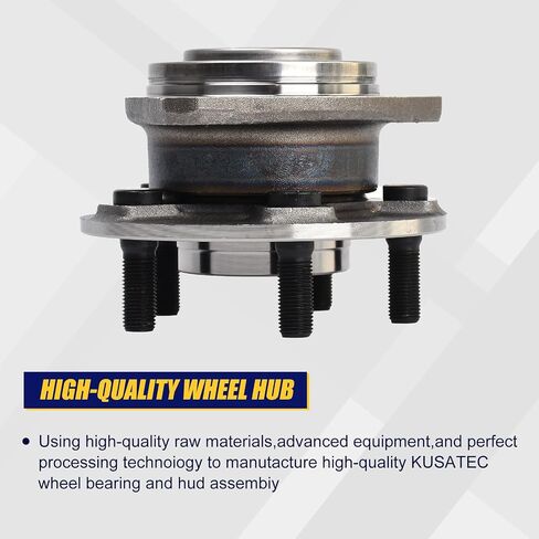 KUSATEC 513325 2pcs Front Wheel Bearing and Hub Assembly Compatible with 2012-2020 for Chrysler 300, Dodge Challenger, 5 Lug Bolts w/ABS in Saudi Arabia