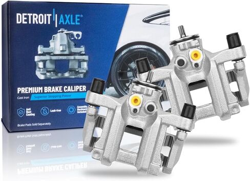 Detroit Axle-2pc الفرجار الفرامل الخلفية لعام 2016-2021 Honda Civic 2019-2022 Insight Discer Brake الفرجار W/Brackets 2017 2018 2019 2020 Assembly Assembly in Saudi Arabia