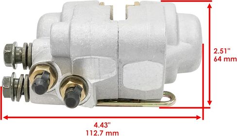 Caltric Rear Brake Caliper with Pads Compatible with Polaris 1910691 1910270 1910367 1910449 in Saudi Arabia