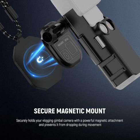 Neewer Magnetic Mount Stand Compatible with DJI Osmo Pocket 3, 180° Adjustable Lightweight Mini Camera Holder, Multifunctional Accessories Expansion Adapter Bracket for Pocket 3 Battery Handle, AC015 in Saudi Arabia