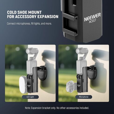 Neewer Magnetic Mount Stand Compatible with DJI Osmo Pocket 3, 180° Adjustable Lightweight Mini Camera Holder, Multifunctional Accessories Expansion Adapter Bracket for Pocket 3 Battery Handle, AC015 in Saudi Arabia