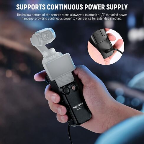 Neewer Magnetic Mount Stand Compatible with DJI Osmo Pocket 3, 180° Adjustable Lightweight Mini Camera Holder, Multifunctional Accessories Expansion Adapter Bracket for Pocket 3 Battery Handle, AC015 in Saudi Arabia