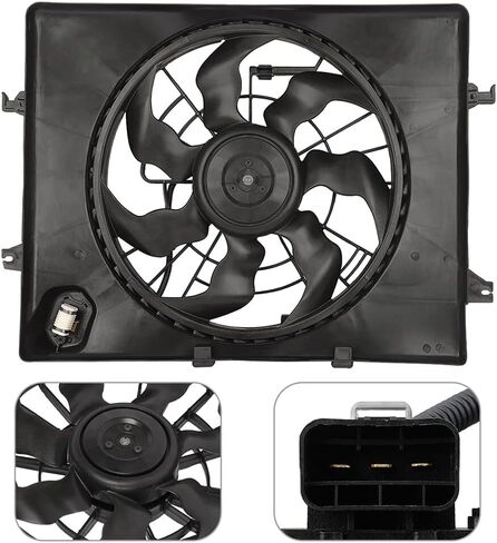 ECCPP Radiator Fan Assembly fit 2014 for Hyundai for Sonata 2014-2015 for Kia for Optima 623770 674-60239 HY3115150 in Saudi Arabia