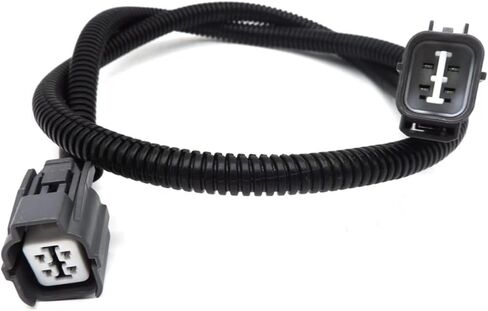 تسخير تمديد مستشعر الأوكسجين ، 36 "4-ware slot slot slut sluge flugive flacness ، ملحق استبدال ضبط ، متوافق مع هوندا Civic Integra Prelude (Black) in Kuwait