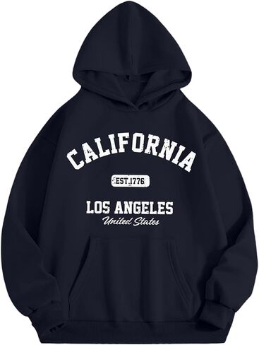 BeWithYou Girls Los Angeles Hoodie California Sweatshirt for Teens Cute Preppy Kids Hoodies Aesthetic Letter Graphic Pullover in Saudi Arabia