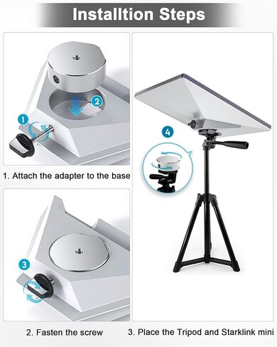 Mount Starlink ، Mini Wall Mount ، Mini Roof Mini القابل للتعديل ، الجدار القابل للتعديل الذي يتصاعد لصالح starlink mini ، ملحقات Starlink ، محول سبيكة الألومنيوم in Kuwait