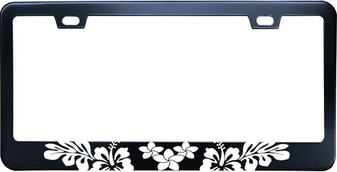 Black Mountains Forest Camping Stainless Steel License Plate Frame for Men/Women with 2 Screw Caps for US/CA Vehicles in Kuwait