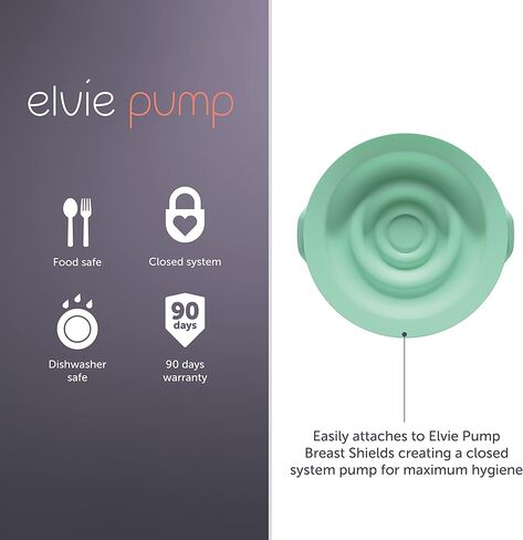 أختام مضخة الثدي Elvie Pump | 2 عبوة | ملحقات الرضاعة الطبيعية لتخزين حليب الثدي ومضخات الثدي | مضخات الثدي وأساسيات الرضاعة الطبيعية in Saudi Arabia