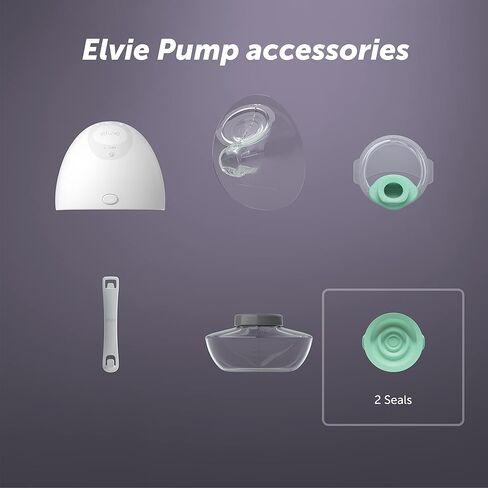 أختام مضخة الثدي Elvie Pump | 2 عبوة | ملحقات الرضاعة الطبيعية لتخزين حليب الثدي ومضخات الثدي | مضخات الثدي وأساسيات الرضاعة الطبيعية in Saudi Arabia