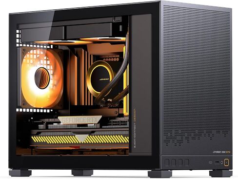 JONSBO D32 PRO Micro-ATX PC Case,High Compatibility Mini Desktop Case,A/B Mode for MB, Support MATX Back-Connect/BTF MB,365mm GPU/240AIO/163mm Air Cooler,ATX/SFX-L/SFX PSU, USB3.2 PC Gaming Case,Black in Saudi Arabia