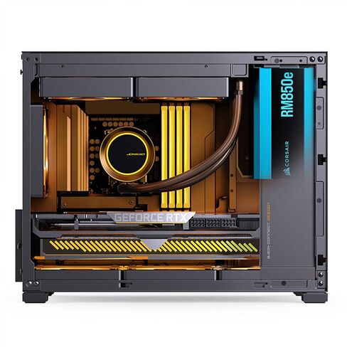 JONSBO D32 PRO Micro-ATX PC Case,High Compatibility Mini Desktop Case,A/B Mode for MB, Support MATX Back-Connect/BTF MB,365mm GPU/240AIO/163mm Air Cooler,ATX/SFX-L/SFX PSU, USB3.2 PC Gaming Case,Black in Saudi Arabia