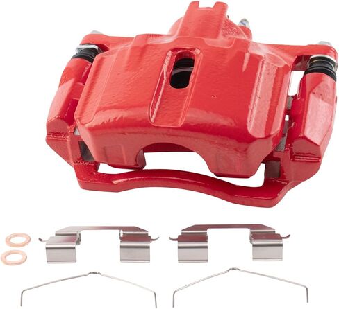 Front Performance Brake Caliper Set Red Compatible with 2012-2015 Honda Civic in Saudi Arabia
