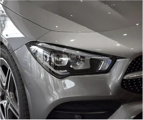 الإسكان الأمامي المتوافق مع Benz W118 CLA 2020 2021 غطاء المصباح الأمامي مصابيح المصباح الشفافة مصابيح مثلية شحن شلن استبدال العدسة الأصلية (1pcs الجانب الأيسر) in Saudi Arabia