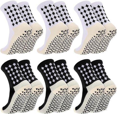 3/6 أزواج قبض على جوارب كرة القدم الرجال جوارب رياضية غير قابلة للانزلاق لكرة السلة لكرة القدم الرياضية in Kuwait