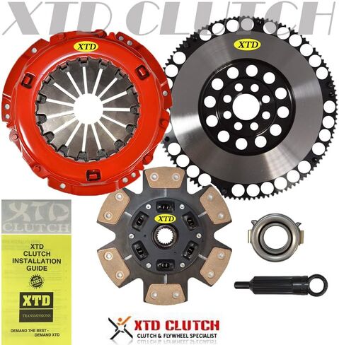 XTD Stage 3 Racing Clutch Kit + 11 رطلًا متوافقة مع دولاب الموازنة مع 2005-2010 Scion TC 2008-2015 Scion XB (2.4L DOHC 4CYL 2AZFE) in Kuwait