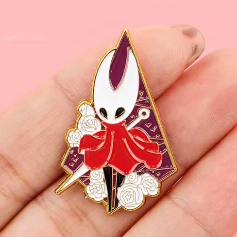 Hornet Princess Protector Halllownest Hollow Knight Metroidvania Video Game 1.4" Enamel Pin Badge in Saudi Arabia