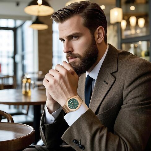 SAPPHERO Men Watches Octagonal Stainless Steel Quartz Fashion Business Men's Watch 50 Meter Water Resistant Analog Movement Multifunction Dials Classic Gifts for Men in Saudi Arabia