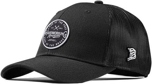 Branded Bills Hardworking PVC Curved Trucker, Snapback Closure, Lightweight, Comfortable Baseball Cap in Saudi Arabia