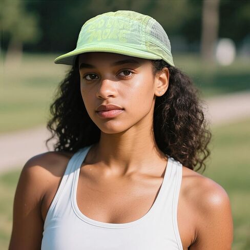 Croogo Short Brim 5 Panel Baseball Cap Mesh Quick Drying Summer Cap for Men Women Lightweight Breathable Sports Hat in Saudi Arabia