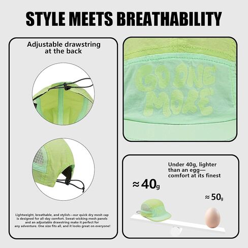 Croogo Short Brim 5 Panel Baseball Cap Mesh Quick Drying Summer Cap for Men Women Lightweight Breathable Sports Hat in Saudi Arabia