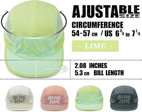 Croogo Short Brim 5 Panel Baseball Cap Mesh Quick Drying Summer Cap for Men Women Lightweight Breathable Sports Hat in Saudi Arabia