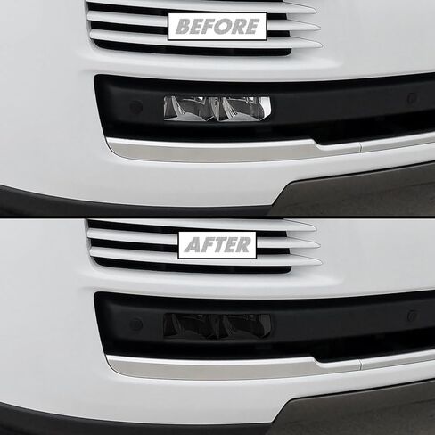 Slickmod Precut Vinyl Smoke Lint لعام 2014-2017 Land Rover Range Rover Fog Light (3. Foglight ، Dark Smoke) in Saudi Arabia