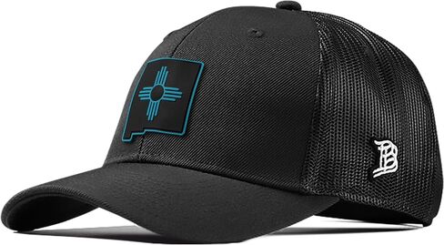الفواتير ذات العلامات التجارية New Mexico Turquoise PVC Curved Curved ، Snapback Closure ، خفيفة الوزن ، قبعة بيسبول مريحة in Saudi Arabia