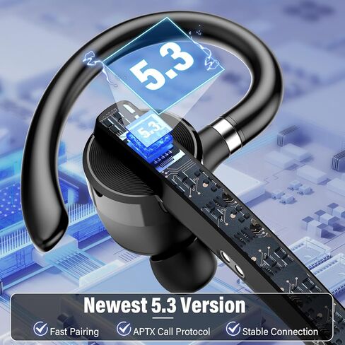 سماعة رأس Bluetooth 5.3 ، سماعات الرأس اللاسلكية مع MIC CVC8.0 in Kuwait