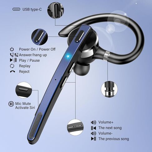 سماعة رأس Bluetooth 5.3 ، سماعات الرأس اللاسلكية مع MIC CVC8.0 in Kuwait