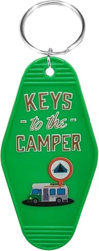 Keys to The Camper Keychain – Retro RV Key Chain for Trailer, Camping Accessories for Travel Lovers, Vintage Motel Style in Saudi Arabia