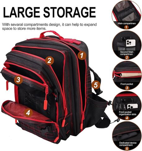 LHI Tactical Military Backpack for Men 25L/45L Large Molle Army Assault Pack 3 Day Hiking Rucksack With Bottle Holder in Saudi Arabia