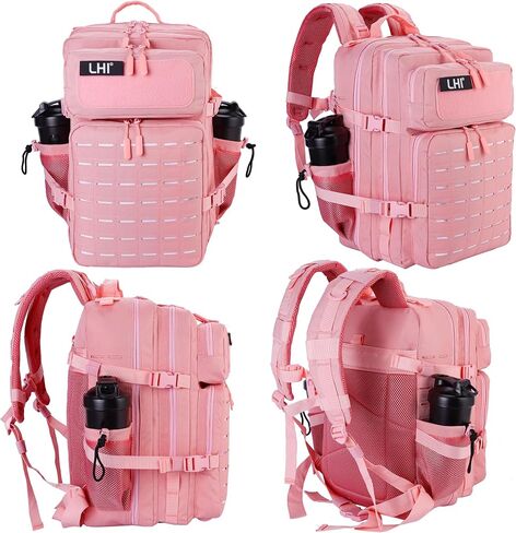 LHI Tactical Military Backpack for Men 25L/45L Large Molle Army Assault Pack 3 Day Hiking Rucksack With Bottle Holder in Kuwait