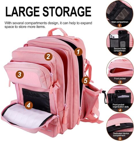 LHI Tactical Military Backpack for Men 25L/45L Large Molle Army Assault Pack 3 Day Hiking Rucksack With Bottle Holder in Kuwait