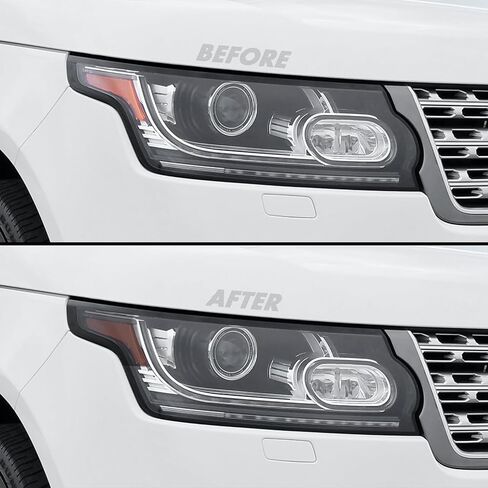 Slickmod Precut Vinyl Smoke Lint لعام 2014-2017 Land Rover Range Rover Fog Light (3. Foglight ، Dark Smoke) in Kuwait