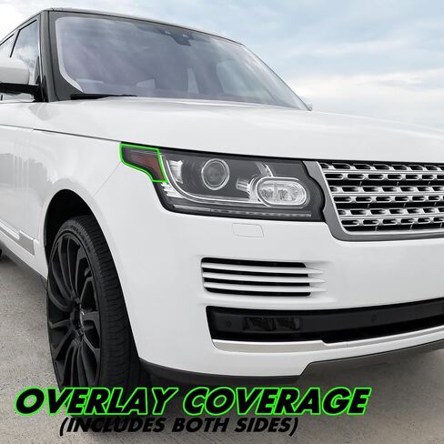 Slickmod Precut Vinyl Smoke Lint لعام 2014-2017 Land Rover Range Rover Fog Light (3. Foglight ، Dark Smoke) in Kuwait