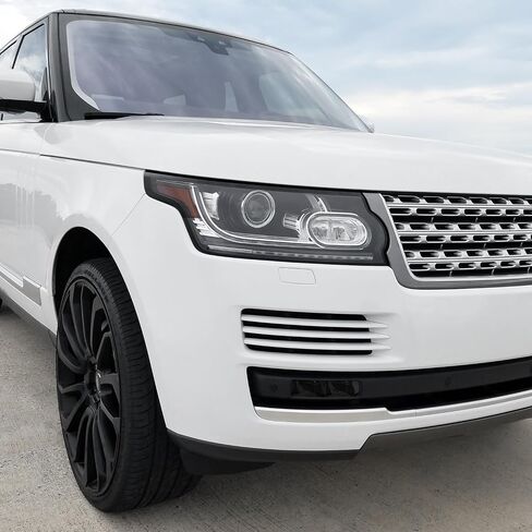 Slickmod Precut Vinyl Smoke Lint لعام 2014-2017 Land Rover Range Rover Fog Light (3. Foglight ، Dark Smoke) in Kuwait