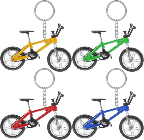 Logofun 4pcs دراجة Keycle -Chain Mountain Bike Models سلسلة مفاتيح الدراجة الجبلية Keyring Bicycle Key Ring Fendant for Bag Hanging Decor in Saudi Arabia