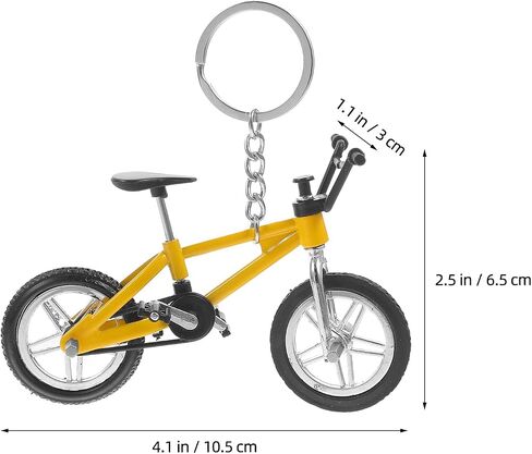Logofun 4pcs دراجة Keycle -Chain Mountain Bike Models سلسلة مفاتيح الدراجة الجبلية Keyring Bicycle Key Ring Fendant for Bag Hanging Decor in Saudi Arabia