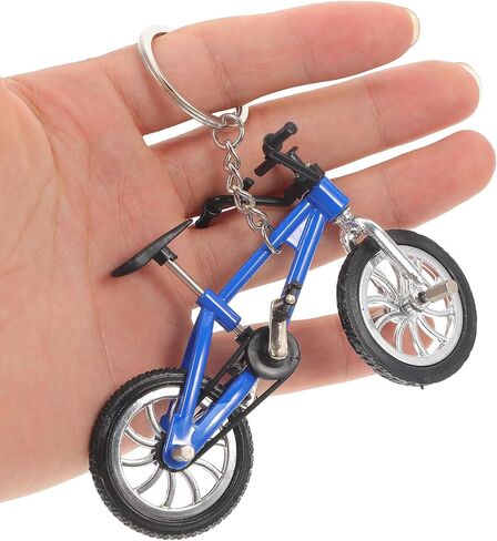 Logofun 4pcs دراجة Keycle -Chain Mountain Bike Models سلسلة مفاتيح الدراجة الجبلية Keyring Bicycle Key Ring Fendant for Bag Hanging Decor in Saudi Arabia