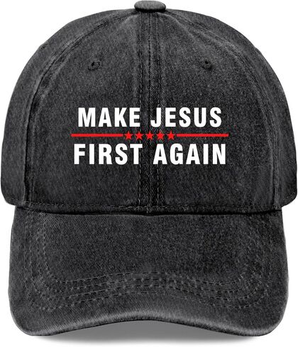 Make Jesus First Again Hat Jesus Hats for Womens Mens & Sun Hats & Dad Hats & Cowboy Hats & Bucket Hat & in Saudi Arabia