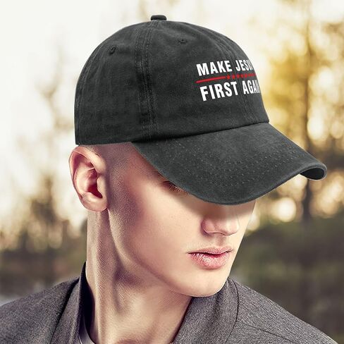 Make Jesus First Again Hat Jesus Hats for Womens Mens & Sun Hats & Dad Hats & Cowboy Hats & Bucket Hat & in Saudi Arabia