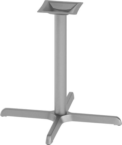 Flash Furniture 30" x 30" Restaurant Table X-Base with 3" Diameter Table Height Column, Commercial X-Base Cast Iron Restaurant Table Base, Black in Kuwait