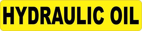 StickerTalk Hydraulic Oil Vinyl Sticker, 9 inches by 2 inches in Saudi Arabia