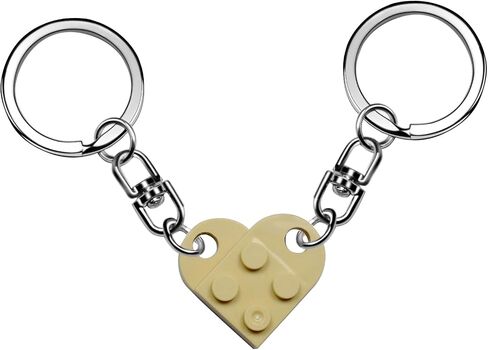 2pcs Heart Keychain for Couples Brick Matching Heart Keychain Set for Boyfriend Girlfriend in Kuwait
