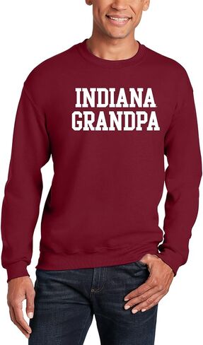 UGP Campus Apparel NCAA Basic Block Grandpa, Team Color Crewneck, College, University in Kuwait